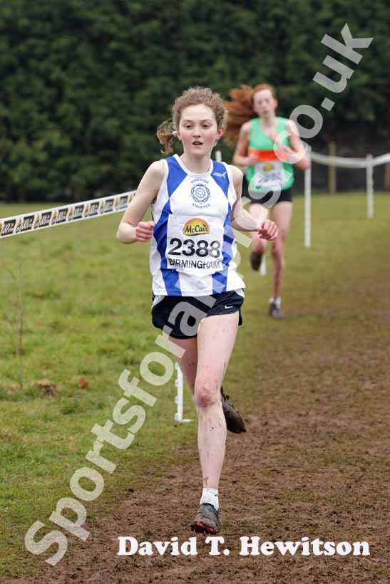 Bronwen Owen during the under-17 womens McCain World Cross Country Trials and Inter Counties.